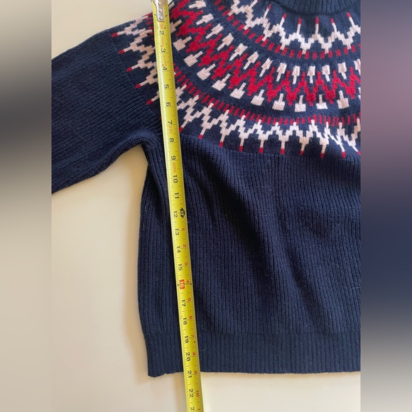 NWT J Crew Fair Isle Mockneck Sweater - Picture 4 of 5